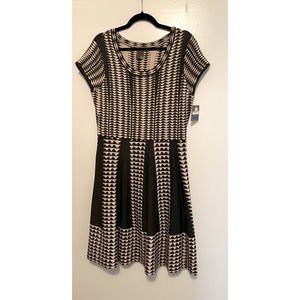 Sweater dress with fun pattern